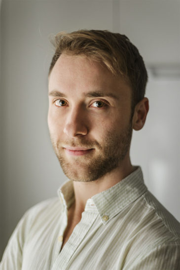 Stieg Anderssson är student på Högskolan i Borås. Foto: Madeleine Andersson