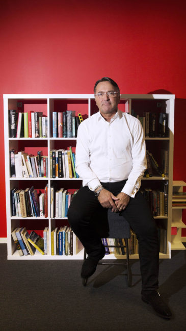 Axiells koncernchef Joel Sommerfeldt på huvudkontoret i Lund. Foto: Daniel Nilsson