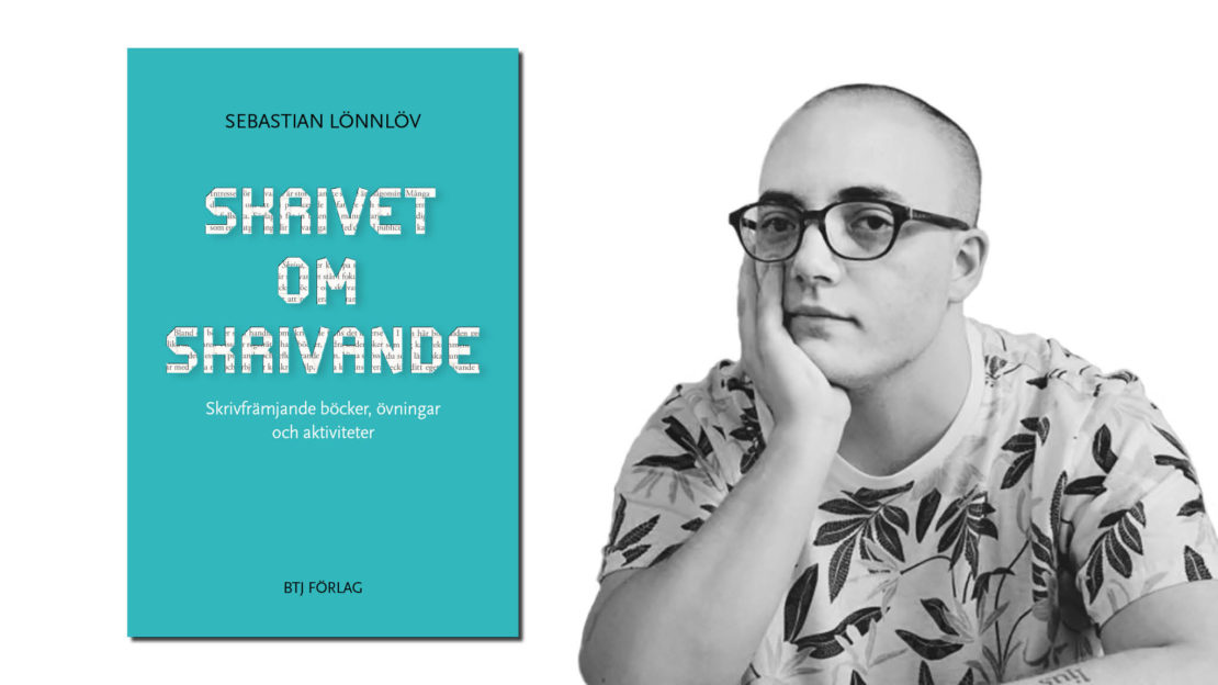 Sebastian Lönnlöv är skolbibliotekarie på Nacka gymnasium. Foto till höger: Vesna Prekopic.