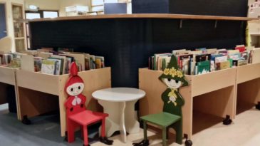 Tyngden ligger på lättläst och bilderböcker eftersom Kannebäcksskolan är en specialskola. Foto: Fredrik Ernerot.