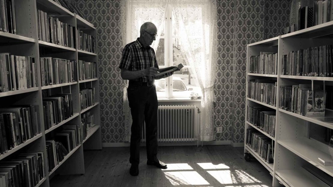 Stig Hermansson, ordförande i Långasjö sockens hembygdsförening. Foto: Martina Wärenfeldt. 
