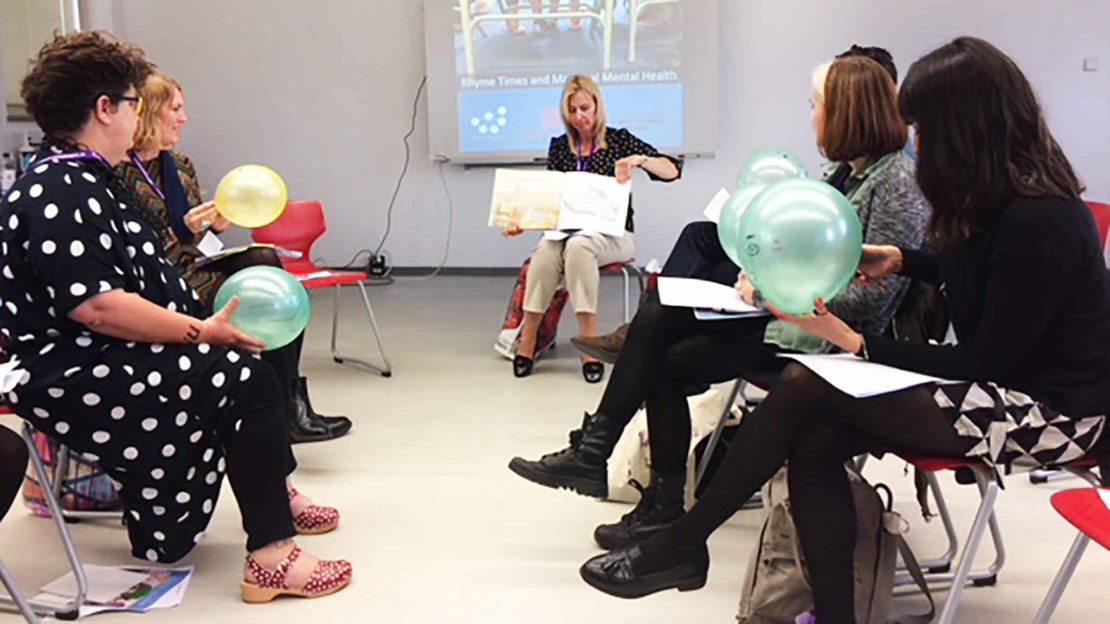 Workshop om rim och ramsor. Foto: Katinka Borg.