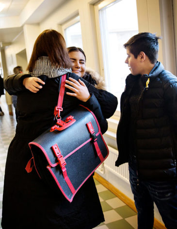 Gunilla Lundgren på Rinkebyskolan. Foto: Linus Sundahl Djerf.